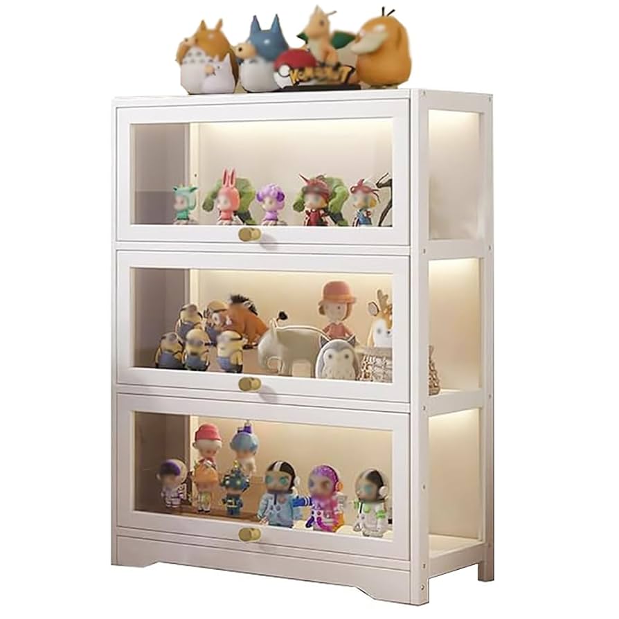 Amazon.co.jp: errtsdb 3段 フィギュアケース ショーケース